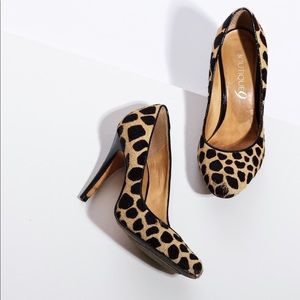 Animal Leopard Print Pumps Nine West High Heel